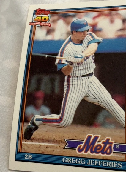 1991 Topps #30 Gregg Jefferies — front