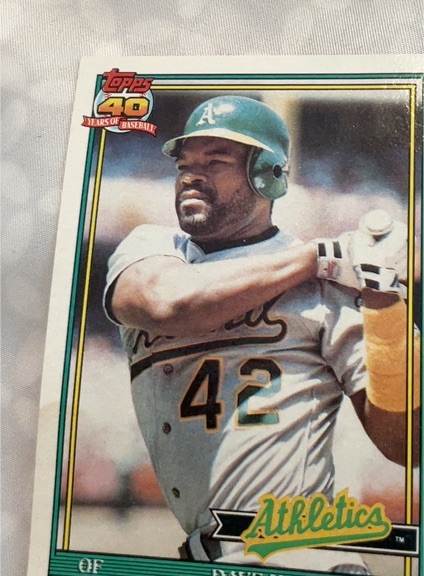 1991 Topps #144 Dave Henderson — front