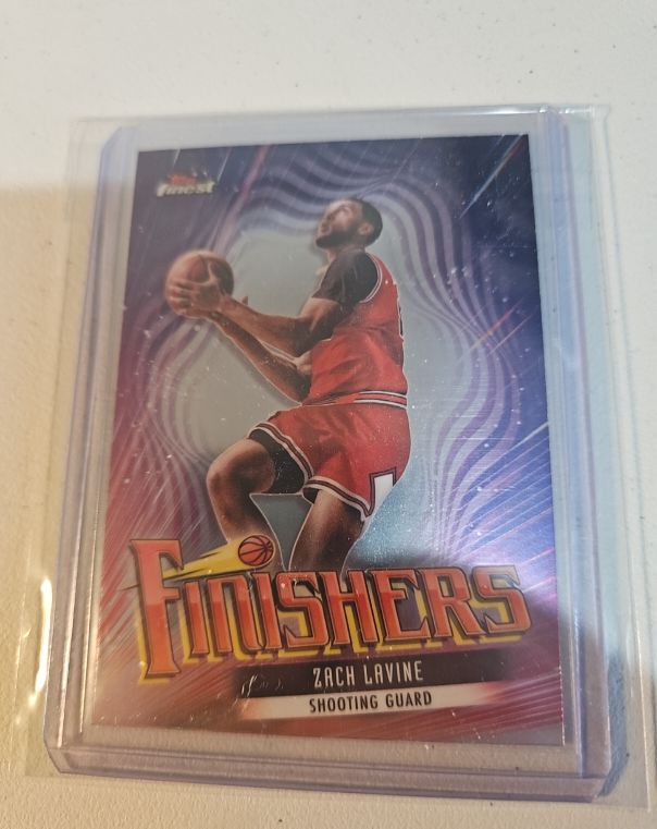 2023-24 Topps Finest #F-1 Zach LaVine Finishers — front
