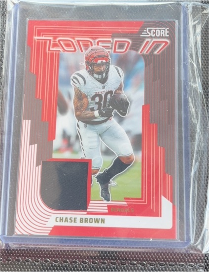 2025 Panini Score Zoned In #ZON-CBN Chase Brown — front