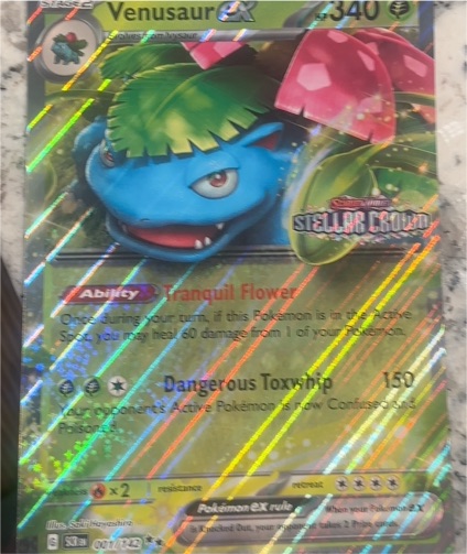 2024 Pokémon TCG SV07: Stellar Crown #001 Venusaur EX — front