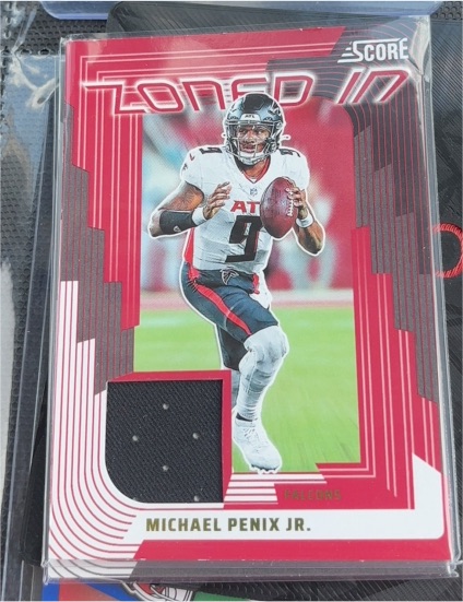2025 Panini Score Zoned In #ZON-MPX Michael Penix Jr. — front