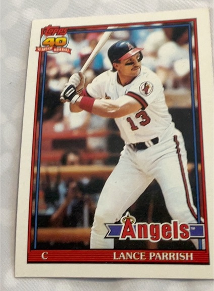1991 Topps #210 Lance Parrish — front