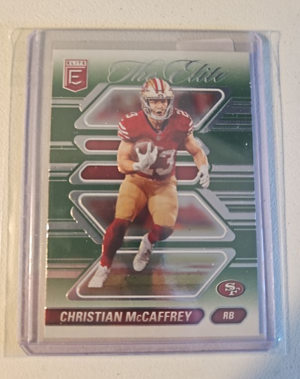 2024 Donruss Elite Football #9 Christian McCaffrey The Elite Green Parallel — front