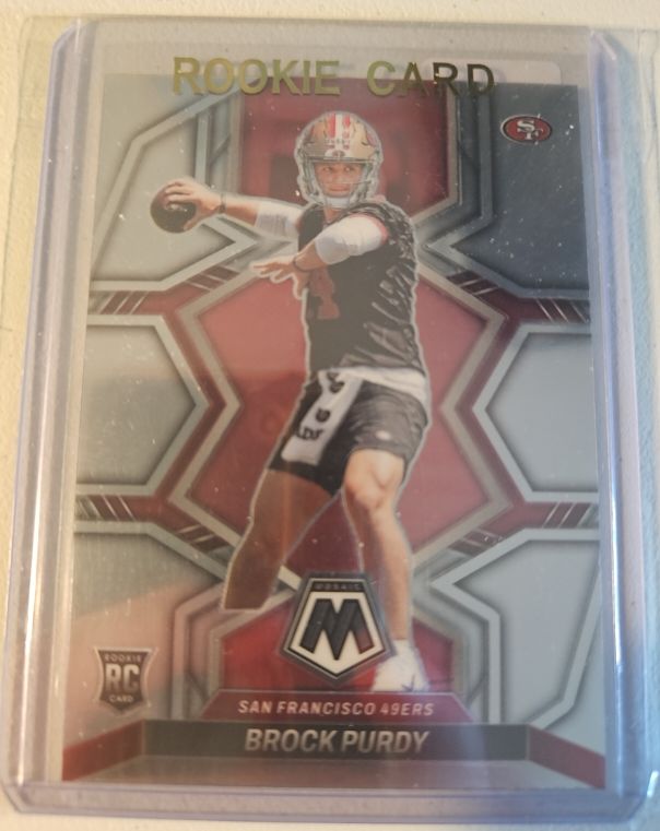 2022 Panini Mosaic #367 Brock Purdy Rookie Card — front
