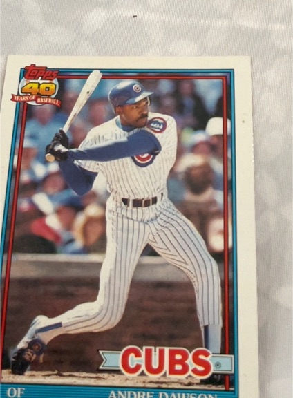 1991 Topps #640 Andre Dawson — front