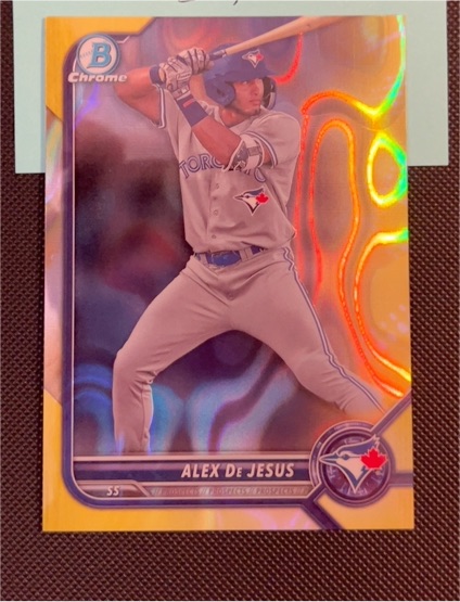 2022 Bowman Chrome Draft #BD-147 Alex De Jesus — front