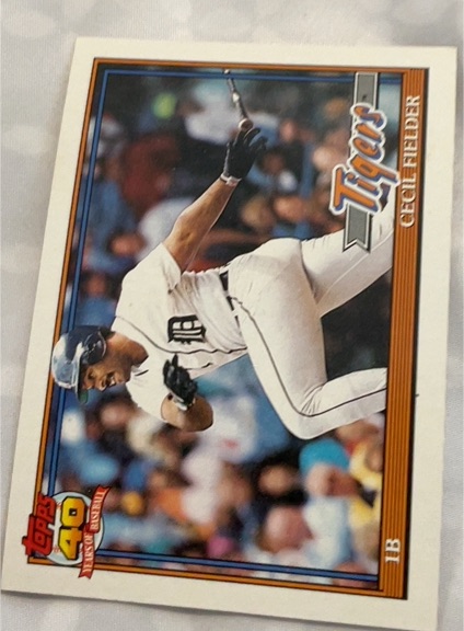 1991 Topps #720 Cecil Fielder — front