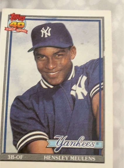 1991 Topps #259 Hensley Meulens — front