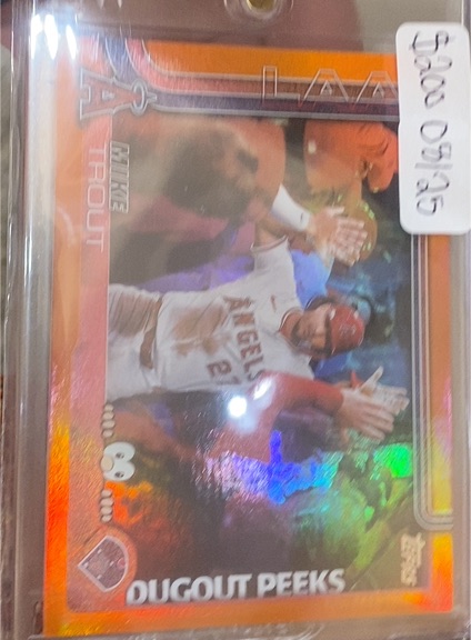 2023 Topps Mike Trout Dugout Peeks #LA-TR-MT — front