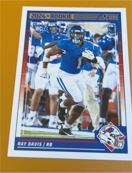2024 Panini Score #392 Ray Davis Rookie Card — front