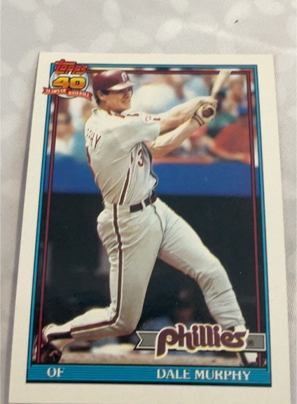 1991 Topps #545 Dale Murphy — front
