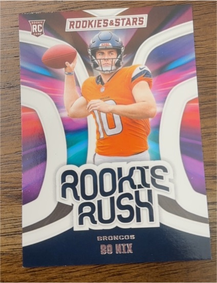 2024 Panini Rookies & Stars Rookie Rush #RR-BNX Bo Nix — front
