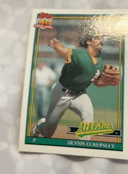 1991 Topps #250 Dennis Eckersley — front