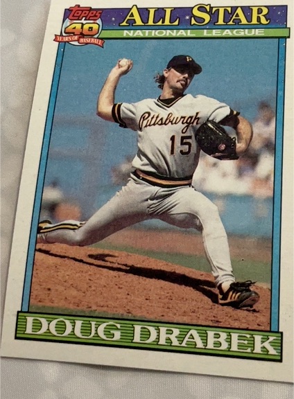 1991 Topps #405 Doug Drabek — front