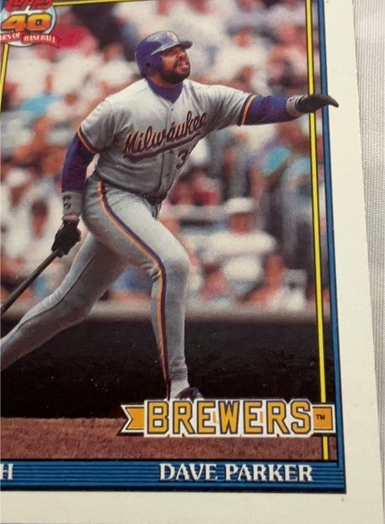 1991 Topps #235 Dave Parker — front
