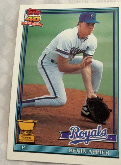 1991 Topps #454 Kevin Appier — front