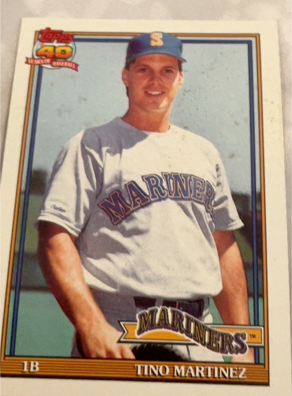 1991 Topps #482 Tino Martinez — front