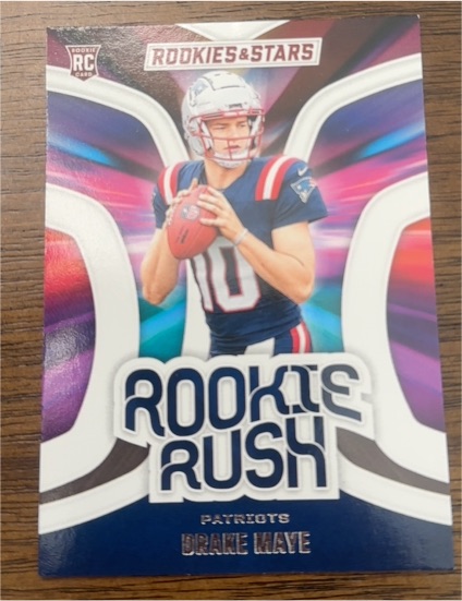 2024 Panini Rookies & Stars Rookie Rush #RR-DME Drake Maye — front