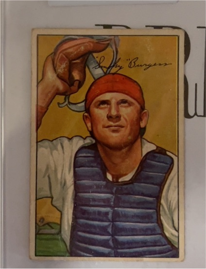 1952 Bowman #112 Smoky Burgess — front