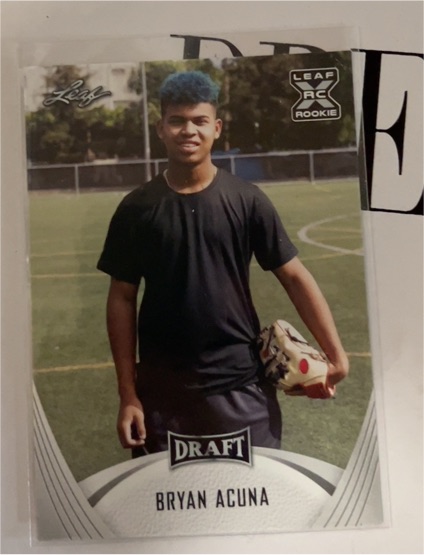 2021 Leaf Draft #24 Bryan Acuna — front
