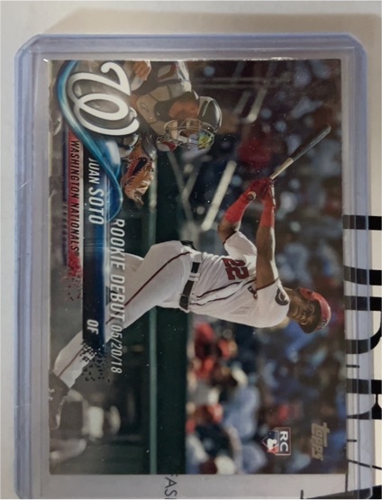 2018 Topps Update #US104 Juan Soto Rookie Debut — front