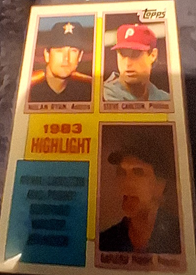 1984 Topps #4 Nolan Ryan / Steve Carlton / Gaylord Perry — front