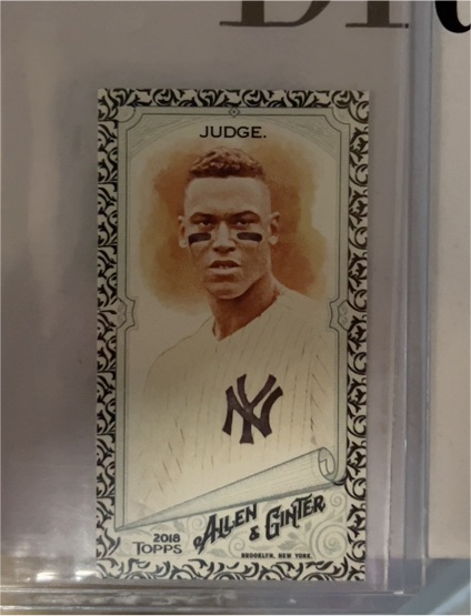 2018 Topps Allen & Ginter Mini #7 Aaron Judge — front