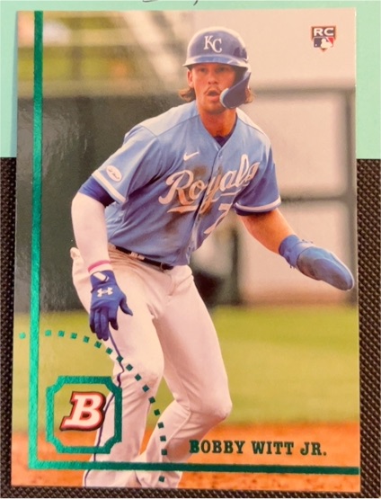 2022 Bowman Heritage #34 Bobby Witt Jr. — front