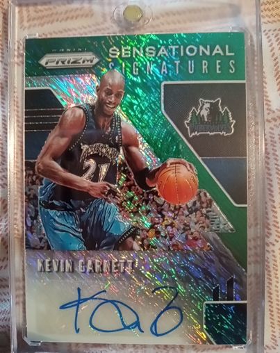 2019-20 Panini Prizm Sensational Signatures #SS-KGN Kevin Garnett — front