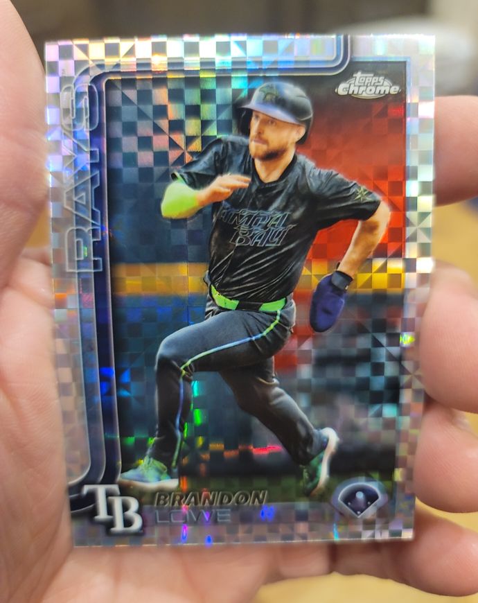 2025 Topps Chrome #113 Brandon Lowe — front