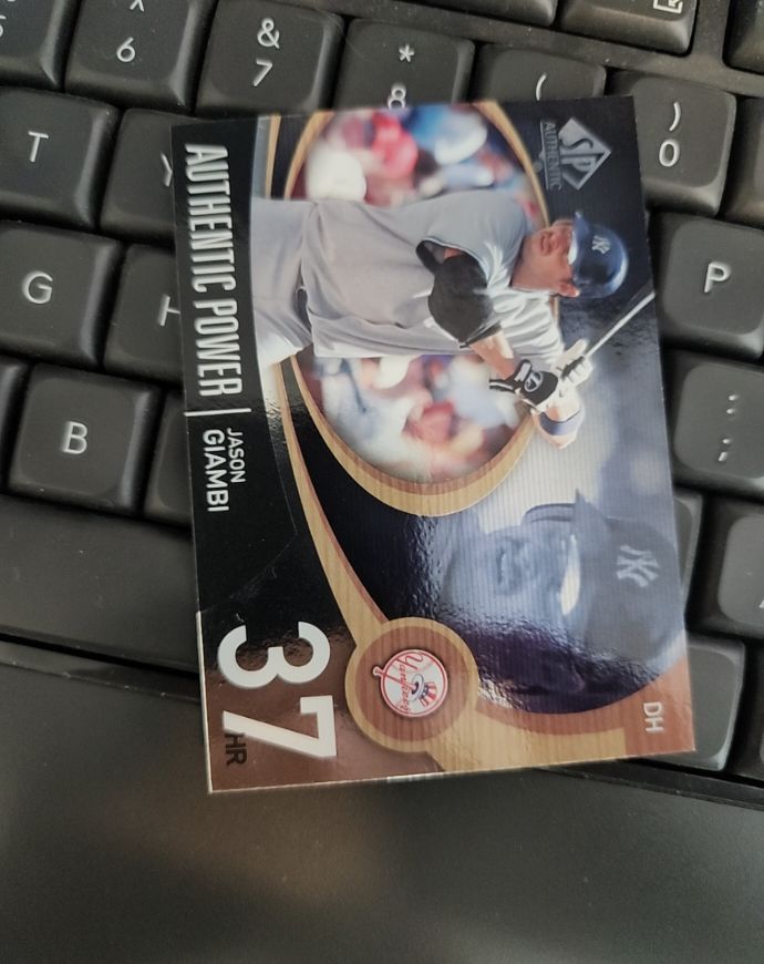 2007 Upper Deck SP Authentic Authentic Power #AP-37 Jason Giambi — front