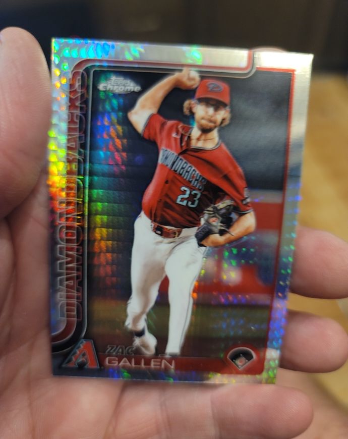 2025 Topps Chrome #448 Zac Gallen — front