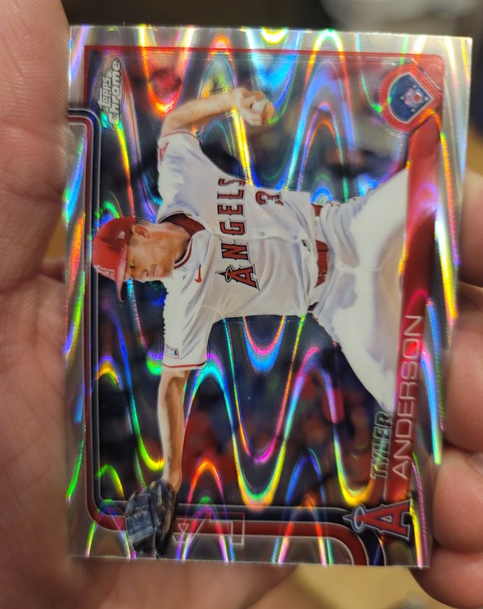 2025 Topps Chrome #227 Tyler Anderson — front