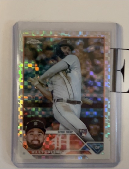 2023 Topps Chrome #182 Riley Greene — front