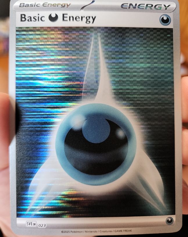 2025 Pokemon SVE 023 Basic Darkness Energy — front
