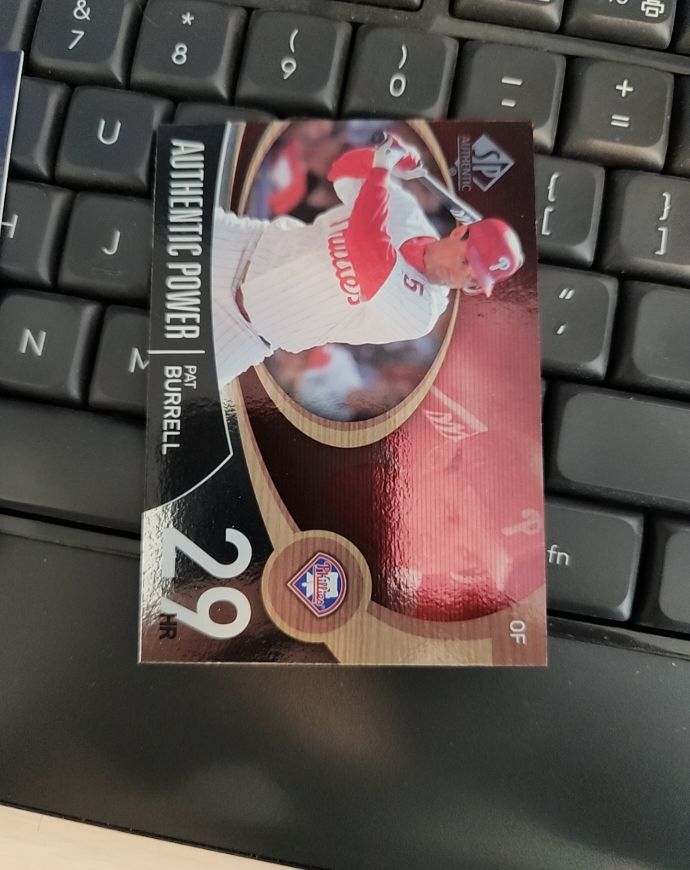 2007 Upper Deck SP Authentic Authentic Power #AP-29 Pat Burrell — front