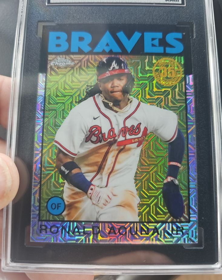 2021 Topps Chrome 1986 #86BC-94 Ronald Acuña Jr. — front