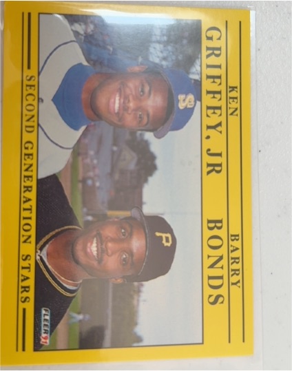 1991 Fleer #710 Ken Griffey Jr, Barry Bonds — front