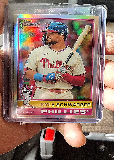 2025 Topps Heritage #480 Kyle Schwarber — front