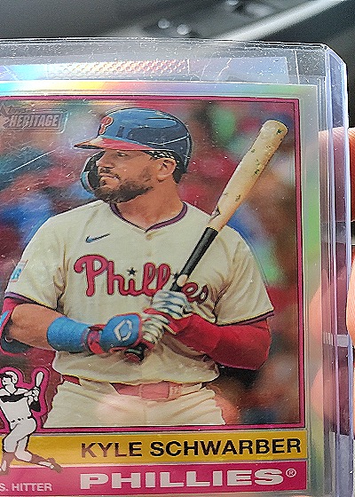 2024 Topps Heritage #480 Kyle Schwarber — front