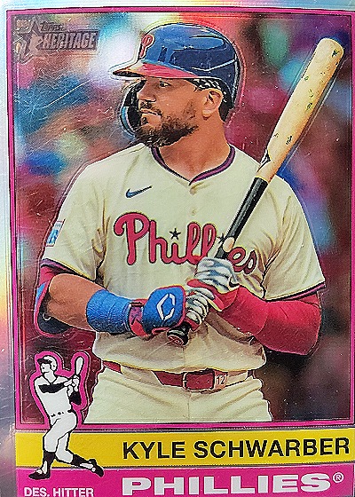 2025 Topps Heritage #480 Kyle Schwarber — front