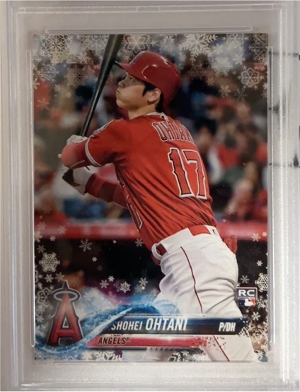 2018 Topps Holiday #HMW17 Shohei Ohtani Rookie Card — front
