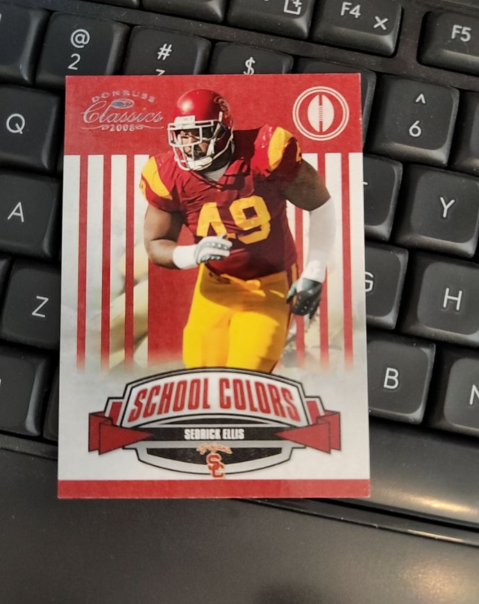 2008 Donruss Classics School Colors #SC-35 Sedrick Ellis — front