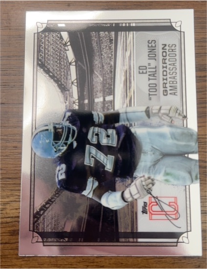2024 Topps Signature Class #GA-24 Ed "Too Tall" Jones Gridiron Ambassadors — front