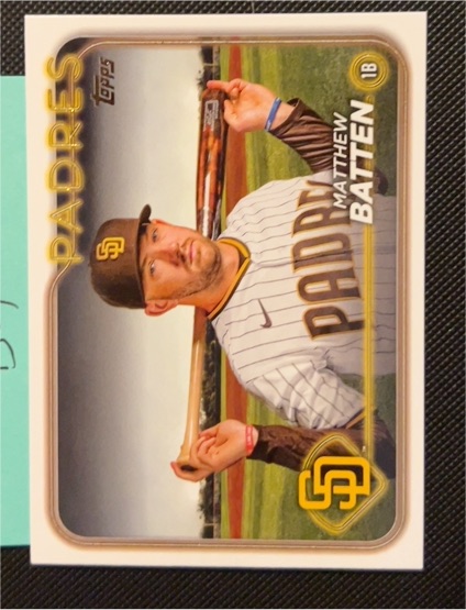 2024 Topps Baseball #384 Matthew Batten — front