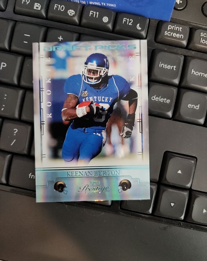 2008 Playoff Prestige Draft Picks Keenan Burton — front