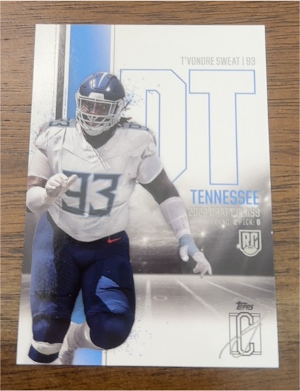 2024 Topps Signature Class #188 T'Vondre Sweat — front