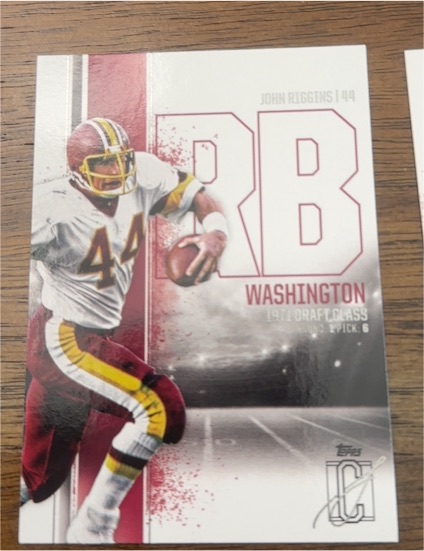 2024 Topps Signature Class #60 John Riggins Washington Redskins — front