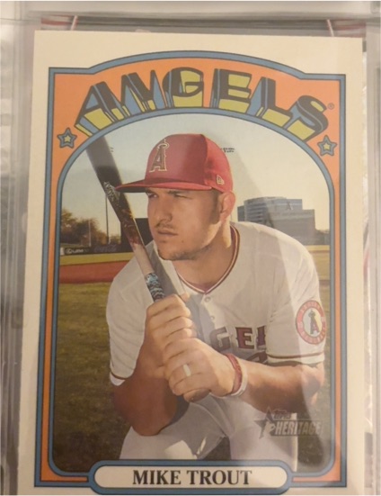 2021 Topps Heritage #169 Mike Trout — front